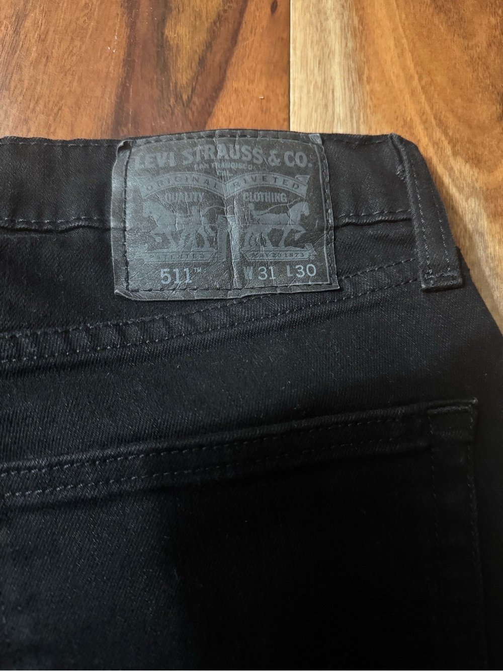 Levi’s 511 Black Men's Jeans 31x30 - Picture 6 of 7